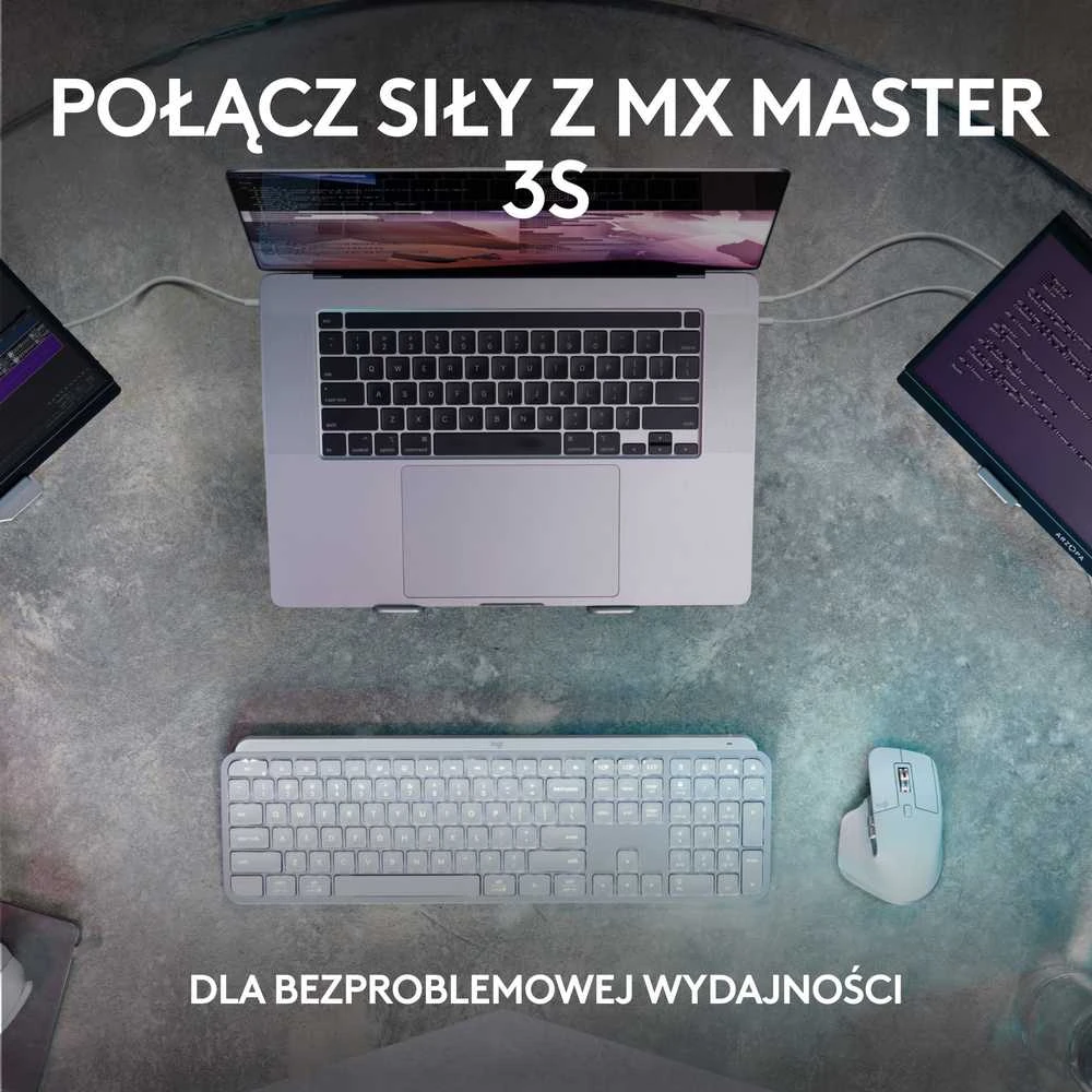Belaidė klaviatūra Logitech MX Keys S, Išdėstymas: US (Qwerty)