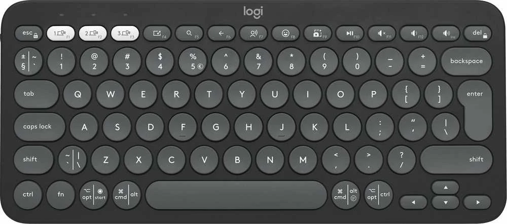 LOGITECH K380S Bluetooth klaviatūra - TONAL GRAPHITE - JAV TARPTAUTINĖ