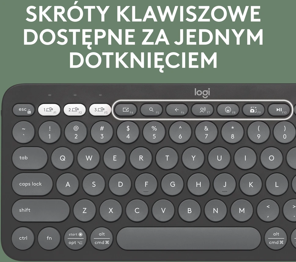 LOGITECH K380S Bluetooth klaviatūra - TONAL GRAPHITE - JAV TARPTAUTINĖ