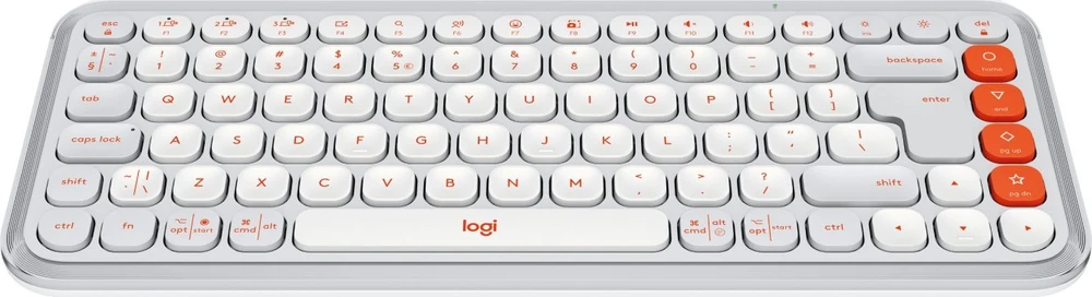 Klaviatūra LOGITECH POP ICON KEYS - OFF Baltas - US INT'L - BT - INTNL-973