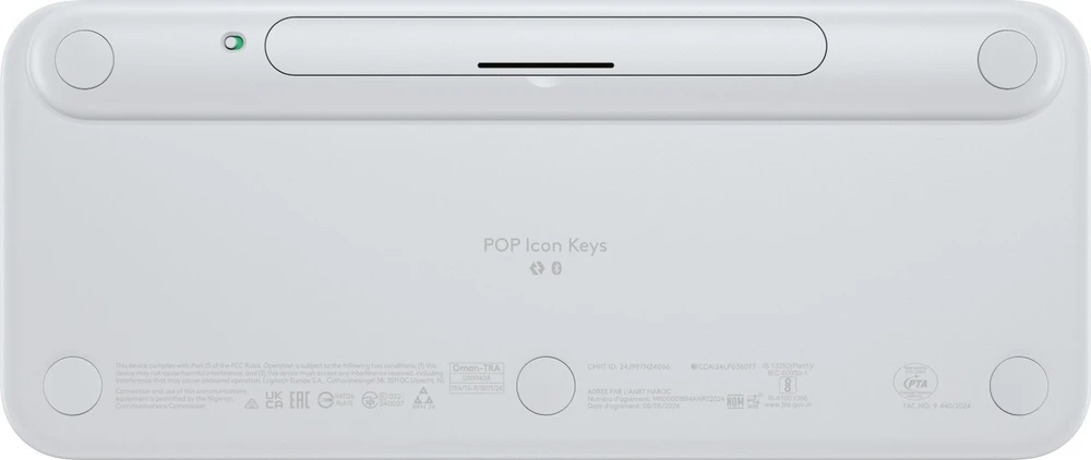 Klaviatūra LOGITECH POP ICON KEYS - OFF Baltas - US INT'L - BT - INTNL-973