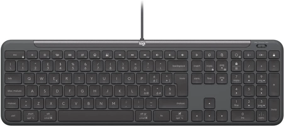 Klaviatūra Logitech su laidu KB K620 verslui - GRAPHITE - ITA - MEDITER-412