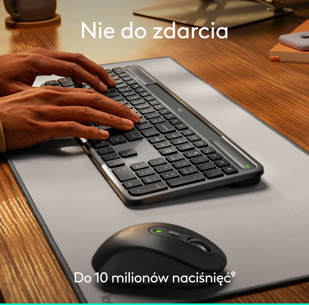 Belaidė klaviatūra Logitech Signature Slim Solar+ K980s, grafito spalvos, 920-013764