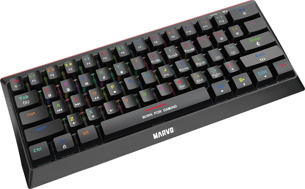 Klaviatūra Marvo KG962 60% su RGB (US,