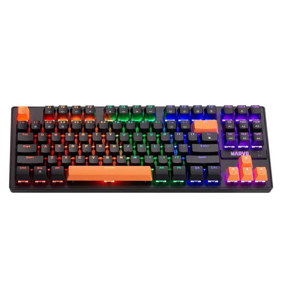 Marvo KG901C TKL 80% laidinė mechaninė klaviatūra su RGB (US, Mėlyna switch)