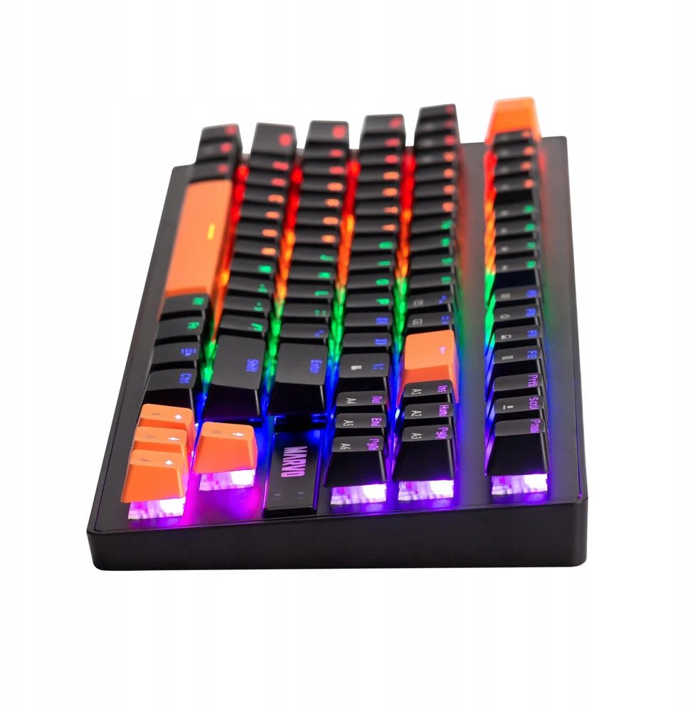 Marvo KG901C TKL 80% laidinė mechaninė klaviatūra su RGB (US, Mėlyna switch)