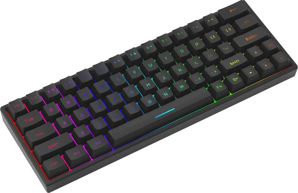 Marvo KG955W Shogo 63W belaidė žaidimų klaviatūra raudoni switchai juoda