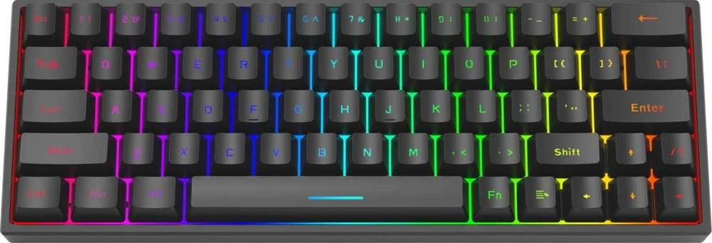 Marvo KG955W Shogo 63W belaidė žaidimų klaviatūra raudoni switchai juoda