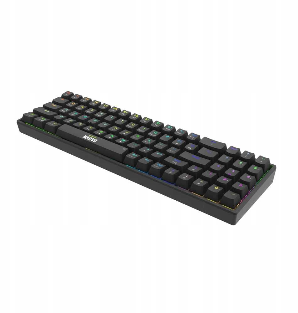 Marvo KG956W Shogo 78W belaidė žaidimų klaviatūra raudoni switchai juoda