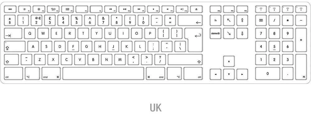 Matias Klaviatūra aliuminio Mac bluetooth Kosminė pilka