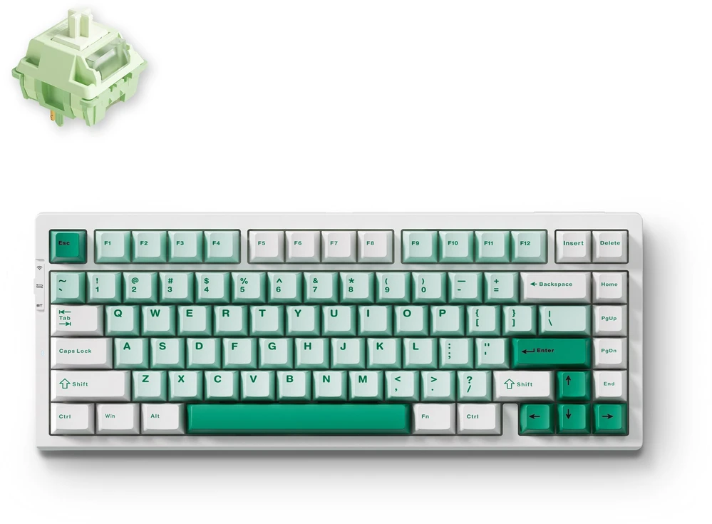 MCHOSE G75 Pro - US išdėstymas - Matcha Latte - Žalias (Žalia) Belaidė Žaidimų Klaviatūra