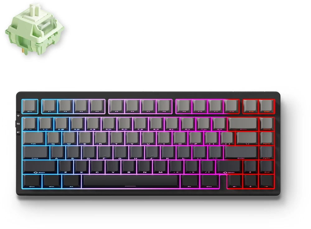 Klaviatūra MCHOSE G75 PRO (Arctic Snow) - Matcha Latte V2 Switches