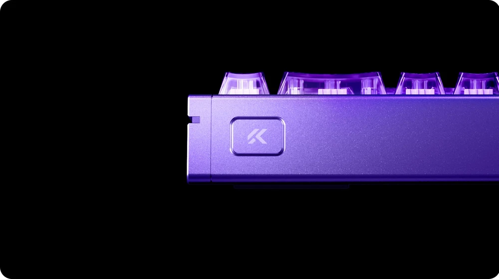 Klaviatūra žaidimams Mchose MC-Ace68GT-5 su laidu magnetyczna su pašvietimu violetinė