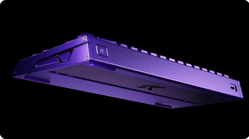 Klaviatūra žaidimams Mchose MC-Ace68GT-5 su laidu magnetyczna su pašvietimu violetinė