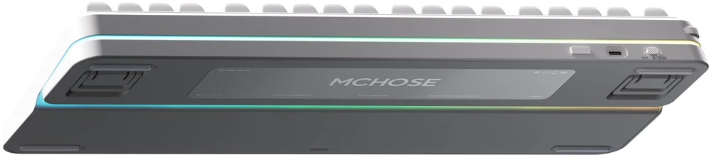 Klaviatūra žaidimams Mchose MC-K99V3-4 belaidė mechaninė MCHOSE Icy Creamsicle su pašvietimu szaro-juoda