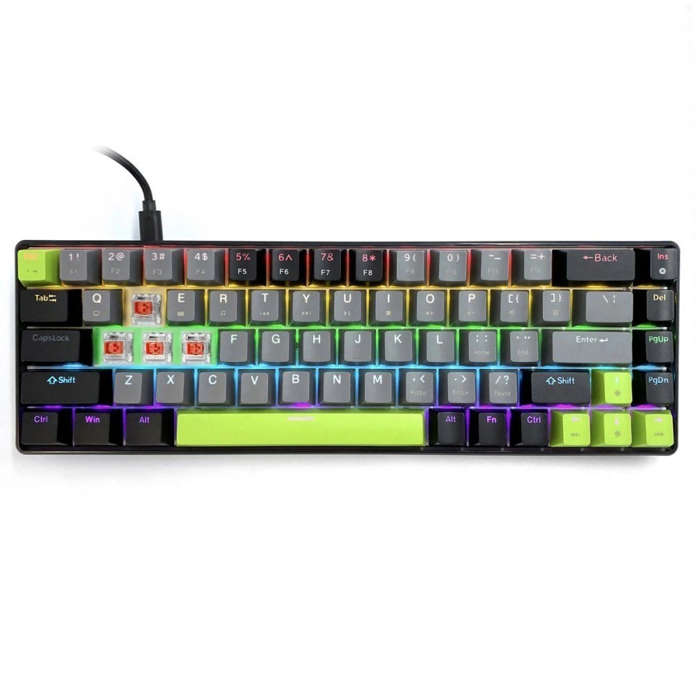 Media tech Mechaninė klaviatūra 60% Raudonas CORE MX60 MT1260