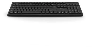 Klaviatūra MediaRange Wireless QWERTY GR Juodas (MROS111-GR)