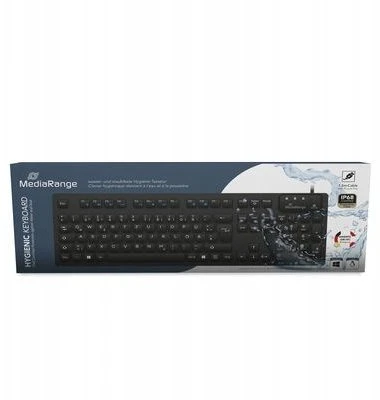 MediaRange MROS273 klaviatūra Dom/Biuro USB QWERTZ Niemiecki Juodas