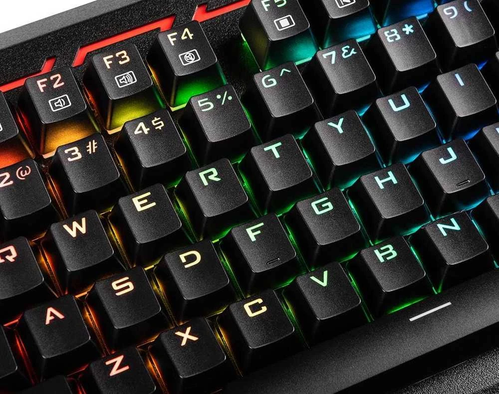Klaviatūra Modecom Volcano Hammer Outemu Mėlyna (K-MC-HAMMER-U-Mėlynas-RGB-DE)