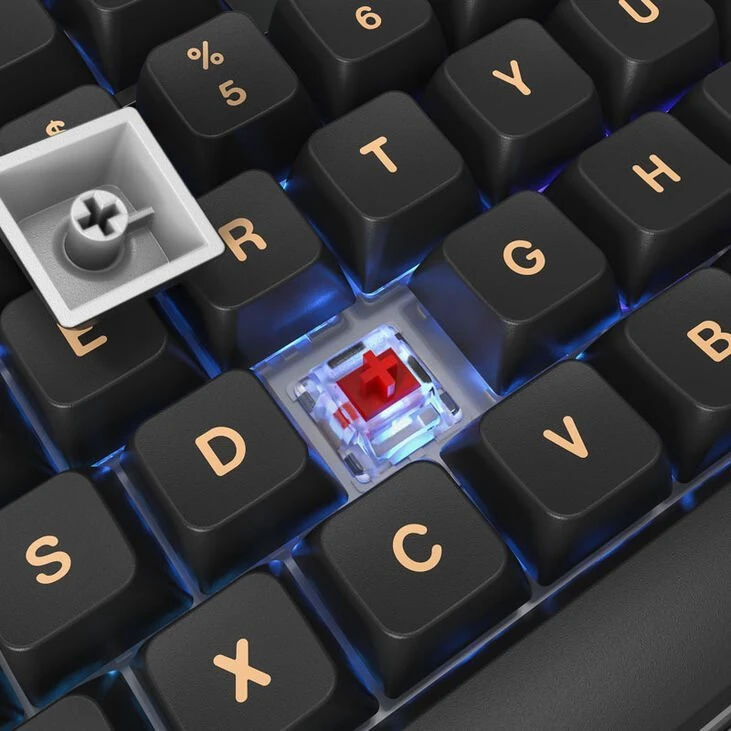 Montech MKey TKL Darkness Klaviatūra žaidimams – GateronG Pro 2.0 Raudona (US išdėstymas)