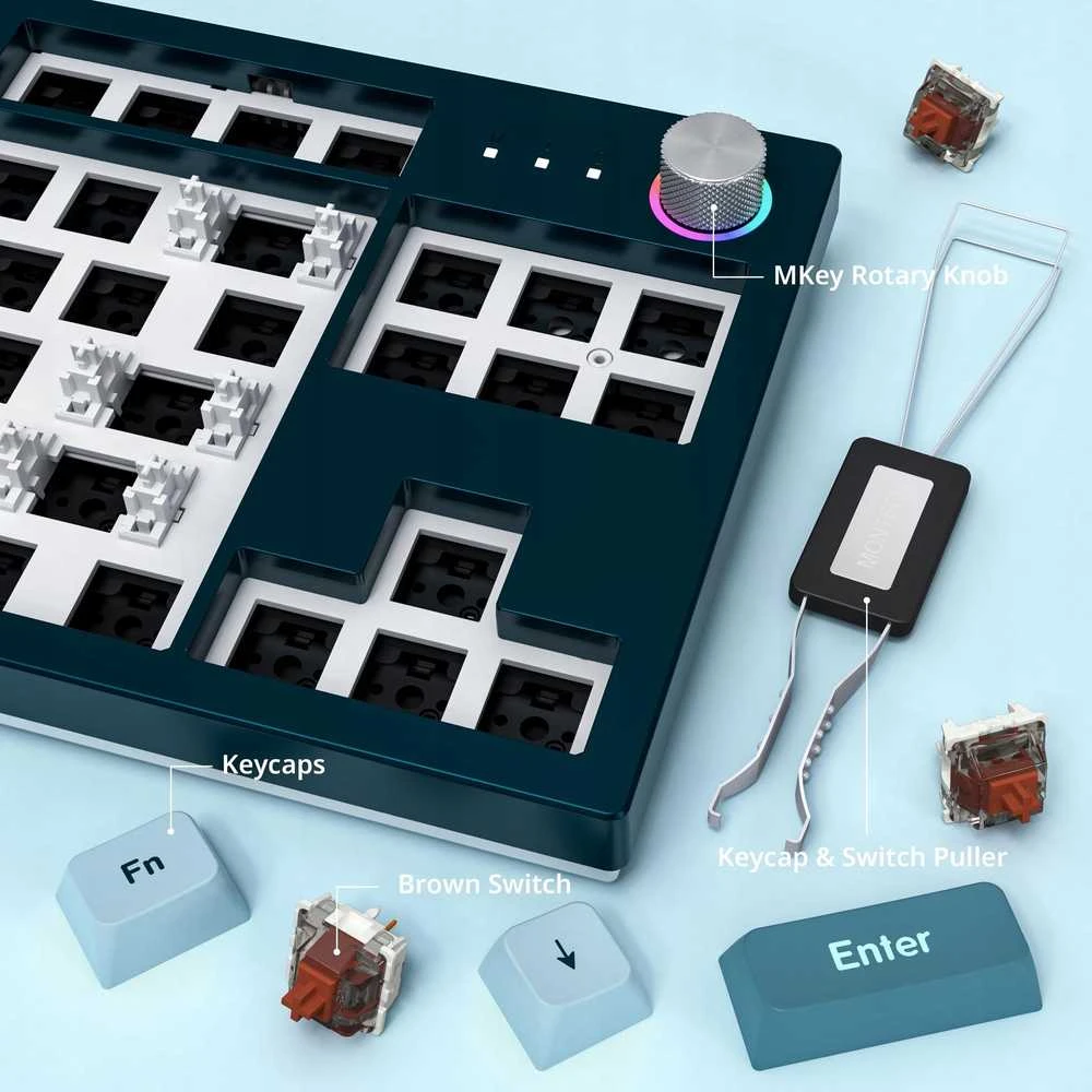 Montech MKey TKL Freedom Klaviatūra žaidimams – GateronG Pro 2.0 Brown (US išdėstymas)