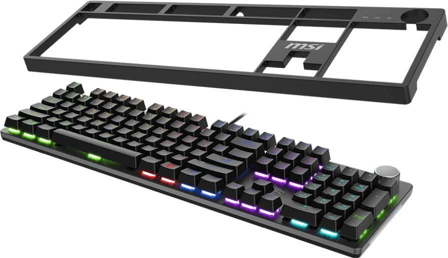 MSI FORGE GK-320 Raudonas Klaviatūra žaidimams, verkabelt