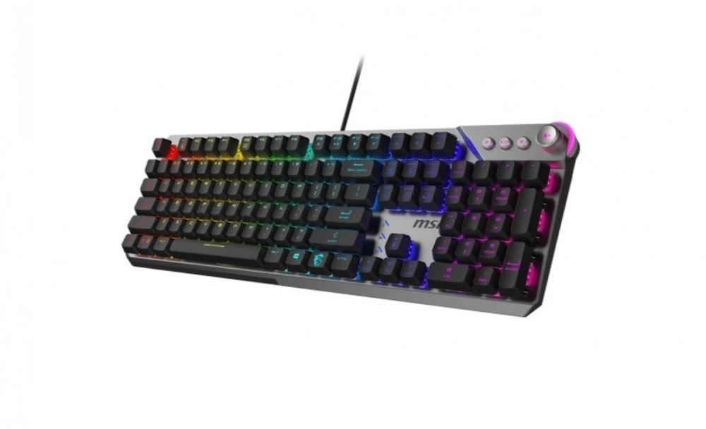 MSI STRIKE 600 V2 SILENT | Klaviatūra žaidimams | su laidu | US | Mechaninė - Silent