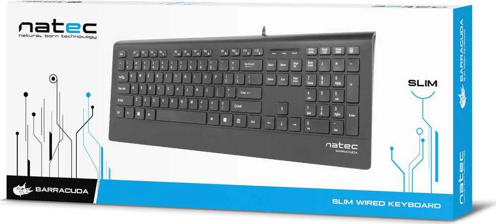 Klaviatūra Natec NKL-1717 Juoda Ispanų