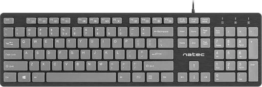 Natec | Klaviatūra | Discus 2 Slim | Standard | su laidu | US | Juodas