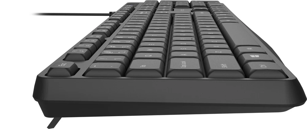 NATEC Klaviatūra Nautilus US slim juodas