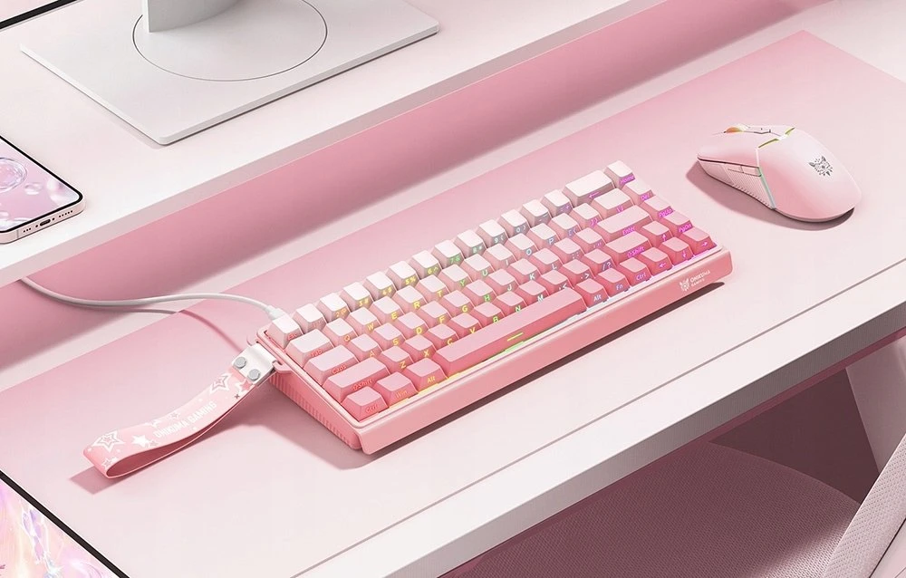 ONIKUMA G69 Klaviatūra (pink) (QWERTY)