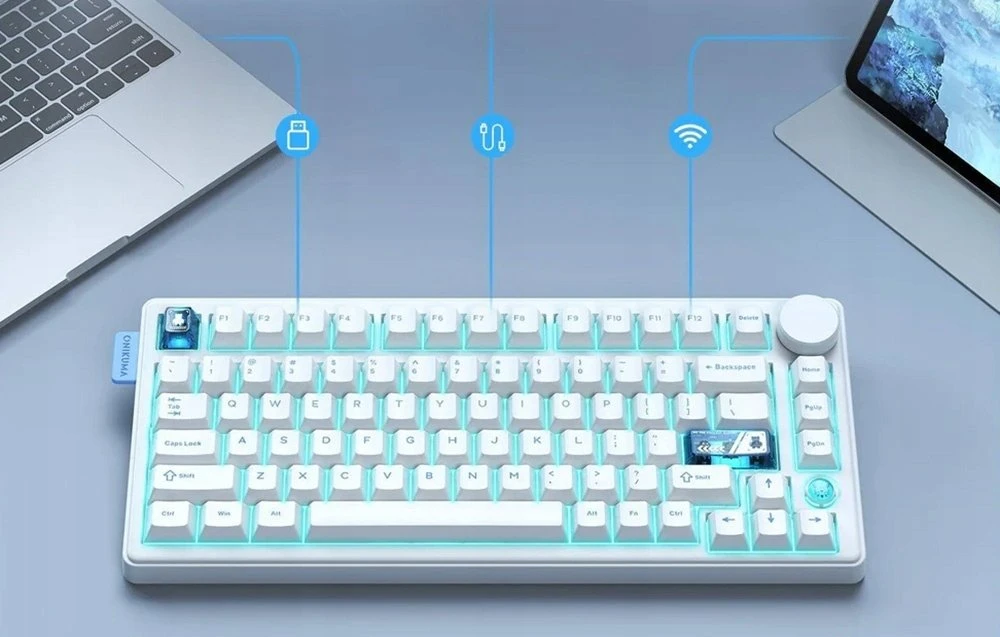 ONIKUMA MT706 Klaviatūra (baltas) (QWERTY)