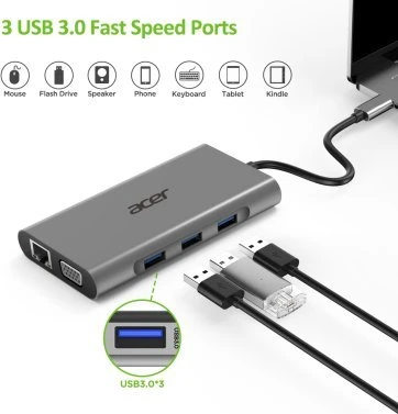 Acer Combo 100 belaidė belaidė klaviatūra AKR900+ pelė AMR920