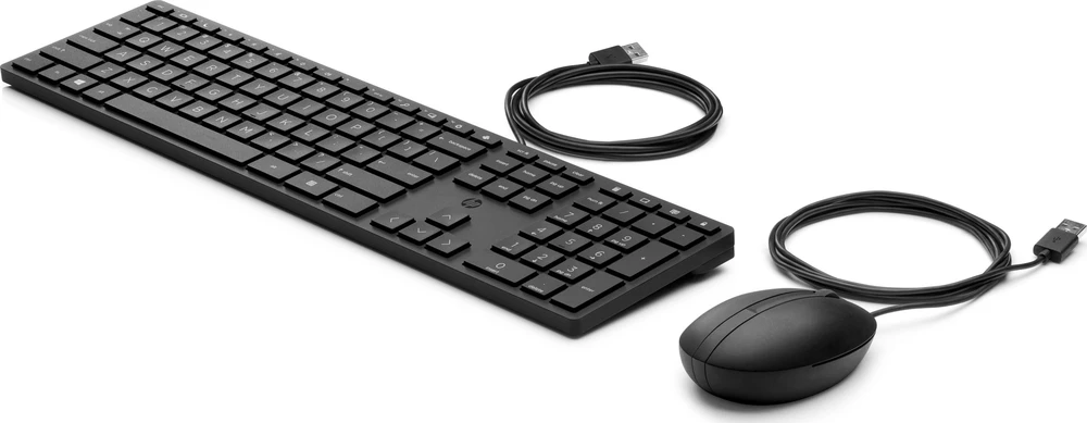 Hewlett Packard (HP) HP 320MK USB su laidu Pelė Klaviatūra Combo - Juodas - US/RUS