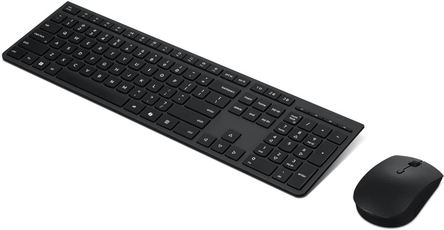 Lenovo Professional Wireless Rechargeable Klaviatūra ir pelė | Klaviatūros ir pelės rinkinys | Wireless | su pele | Bluetooth | US English | Rechargeable professional | Pilkas