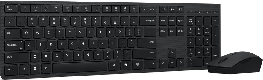 Lenovo Professional Wireless Rechargeable Klaviatūra ir pelė | Klaviatūros ir pelės rinkinys | Wireless | su pele | Bluetooth | US English | Rechargeable professional | Pilkas