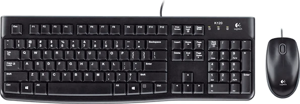 Klaviatūra Laidinis klaviatūros ir pelės komplektas Logitech MK120, UK išdėstymas