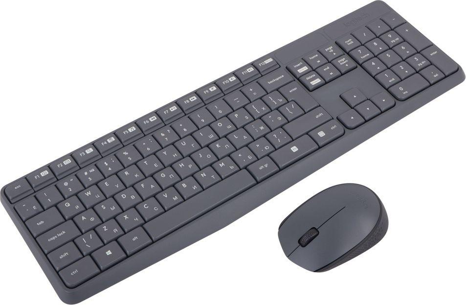 Belaidis klaviatūros ir pelės rinkinys Logitech MK235, RU išdėstymas