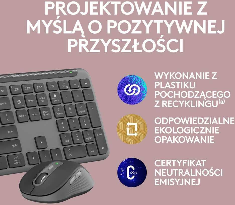Klaviatūra ir pelė Logitech Signature Slim Combo MK950