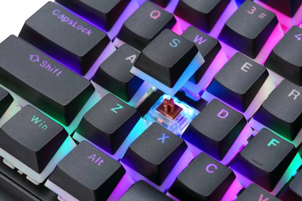 PREYON Brown Blitz Claw TKL laidinė mechaninė klaviatūra (US, Gateron Brown)