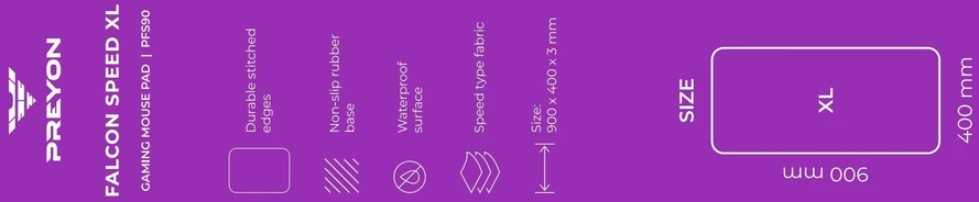 PREYON klaviatūra PREYON SILENT CLAW ruda klaviatūra + PREYON Owl belaidė pelė + PREYON Falcon Speed XL pelės kilimėlis