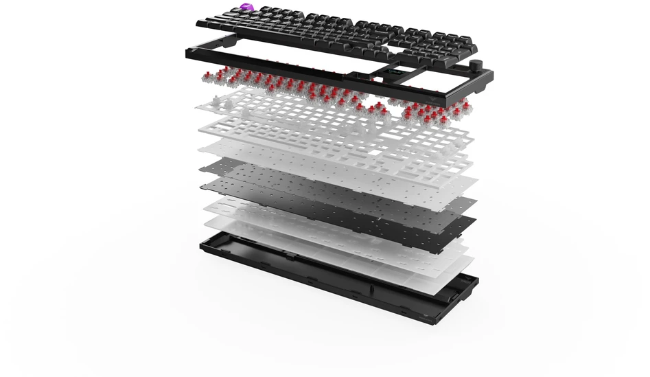 Klaviatūra PREYON Silent claw red Gateron Raudona Pro (PSCR105B)