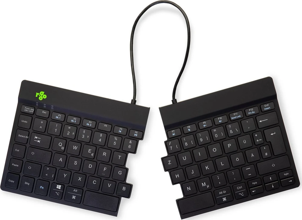 R Go Tools R-GO SPLIT BREAK ERGONOMIŠKAS - Klaviatūra QWERTZ (DE) BLUETOOTH B