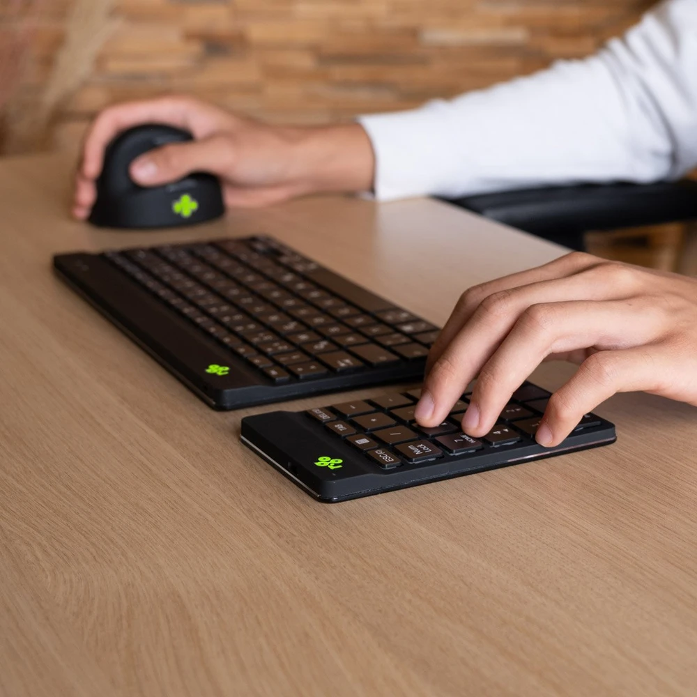 Klaviatūra R Go Tools R-GO NUMPAD BREAK ERGONOMIC - NUMERIC WIRELESS KEYPAD Juodas