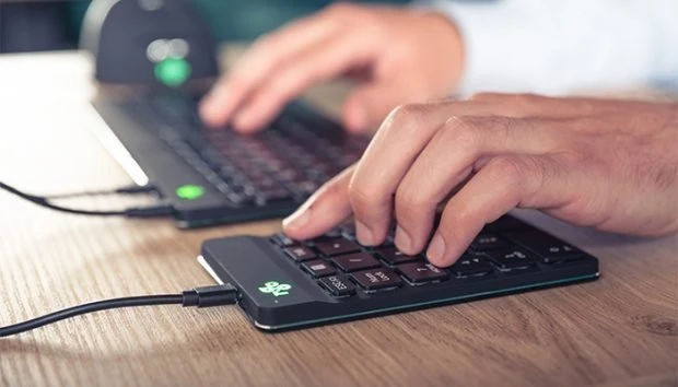 Klaviatūra R Go Tools R-GO NUMPAD BREAK ERGONOMIC - NUMERIC WIRELESS KEYPAD Juodas