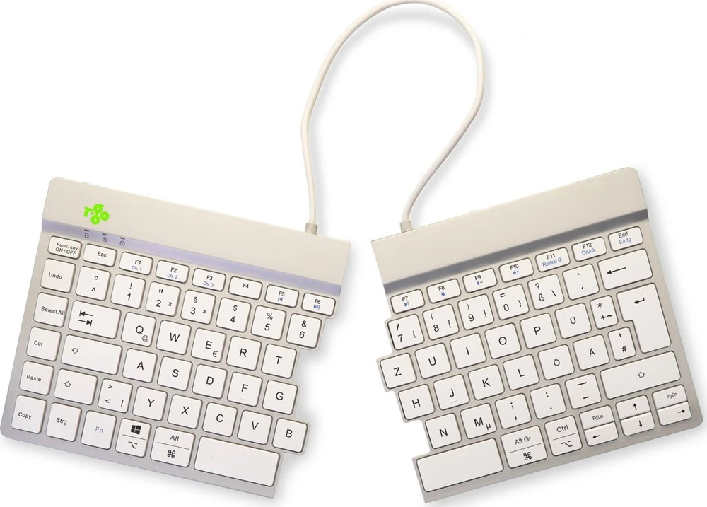 R Go Tools R-GO SPLIT BREAK ERGONOMIŠKAS - Klaviatūra QWERTZ (DE) BLUETOOTH W
