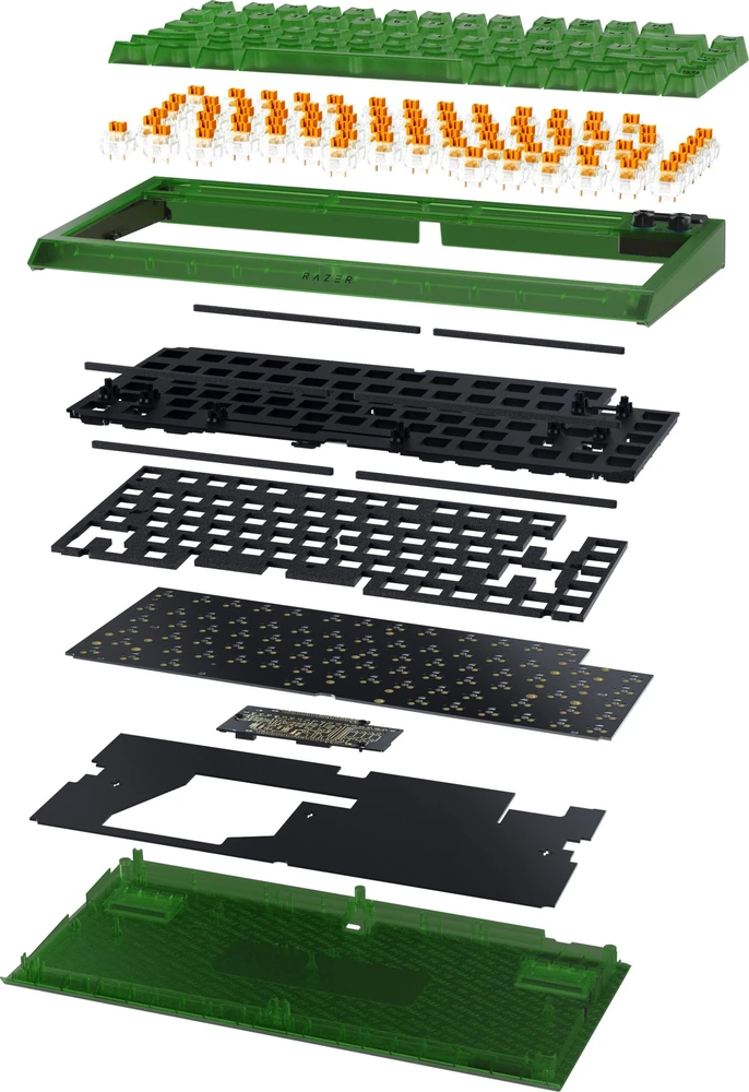 Klaviatūra žaidimams Razer BlackWidow V4 Razer Oranžinis (tactile) su laidu mechaninė su pašvietimu žalia