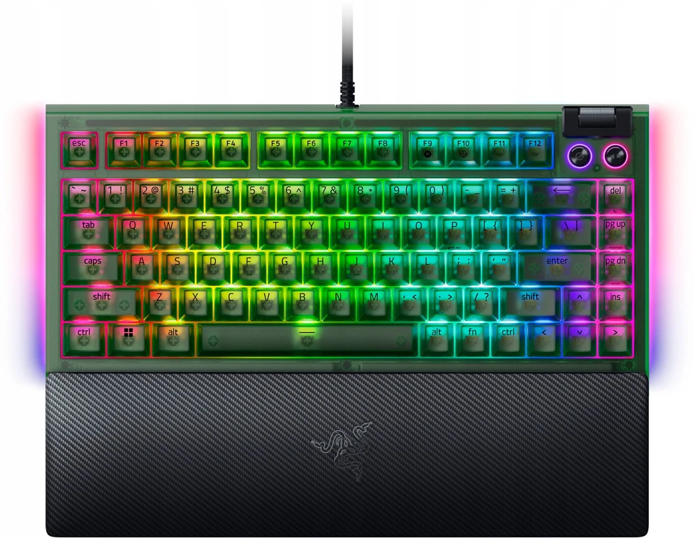 Klaviatūra žaidimams Razer BlackWidow V4 Razer Oranžinis (tactile) su laidu mechaninė su pašvietimu žalia