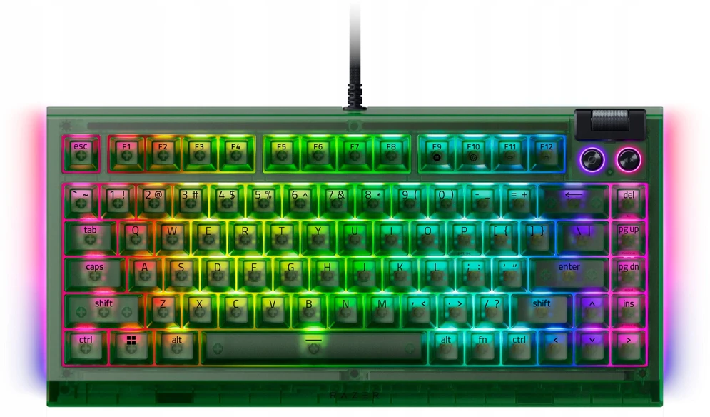 Klaviatūra žaidimams Razer BlackWidow V4 Razer Oranžinis (tactile) su laidu mechaninė su pašvietimu žalia