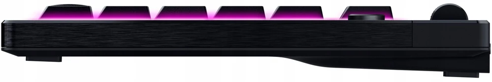 Razer | BlackWidow V4 žemo profilio be klavišų HyperSpeed | Klaviatūra | Belaidis | JAV | Bluetooth | Geltona jungikliai | Juodas